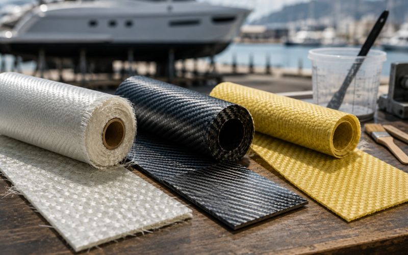 Carbono, Kevlar® o fibra de vidrio: ¿qué material elegir para tu embarcación?