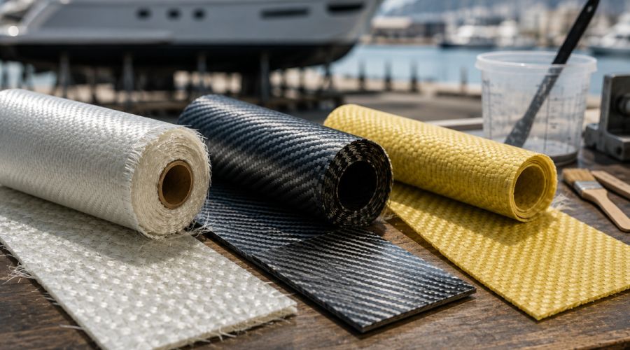 Carbono, Kevlar® o fibra de vidrio: ¿qué material elegir para tu embarcación?